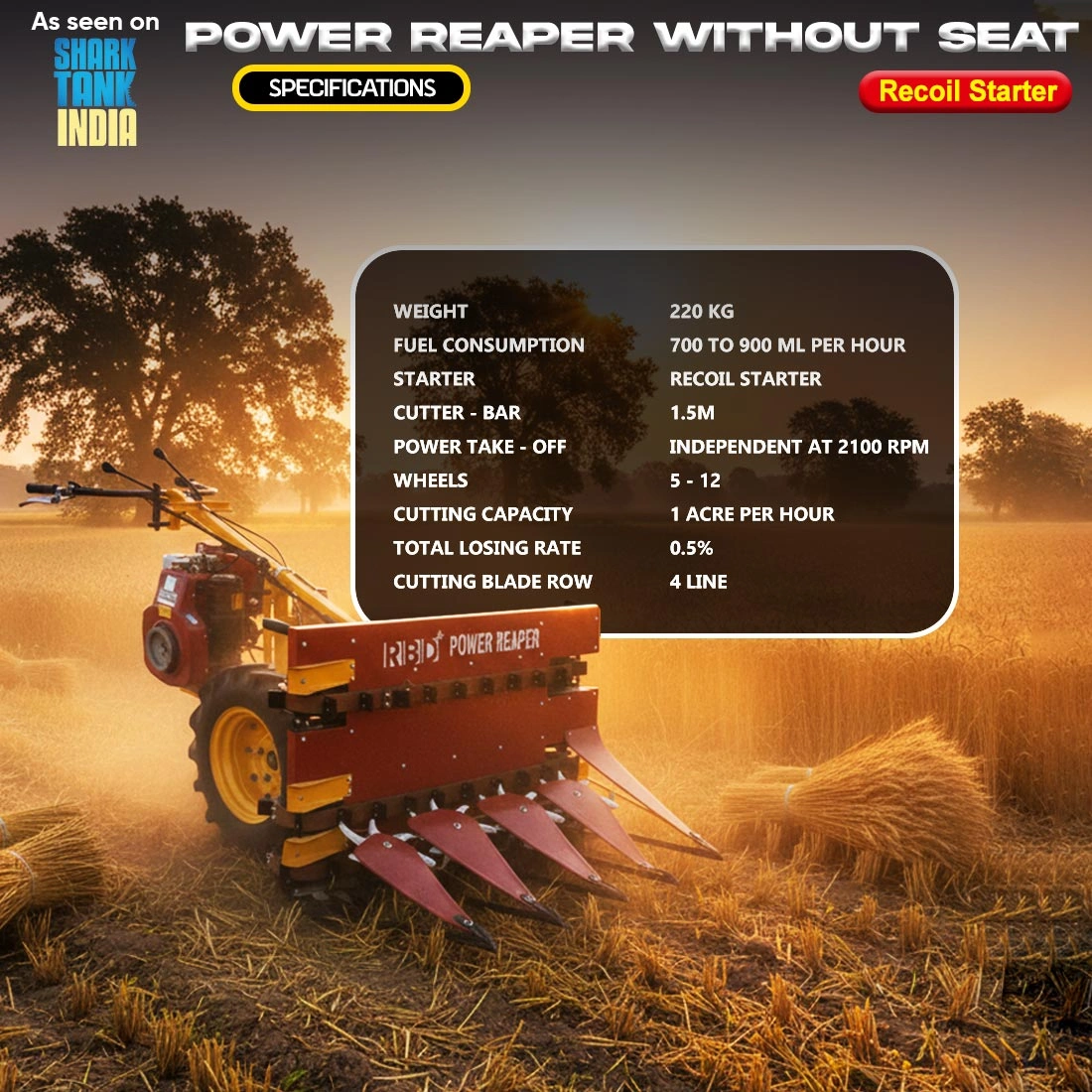 RBD-Power-Reaper-Diesel 5 HP RBD-Power-Reaper-Diesel 5 HP